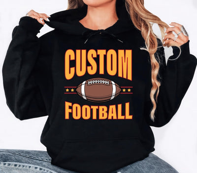 Personalized Mascot Hoodie, Football Custom Your Team Hoodie, Varsity School Football Team Hoodie