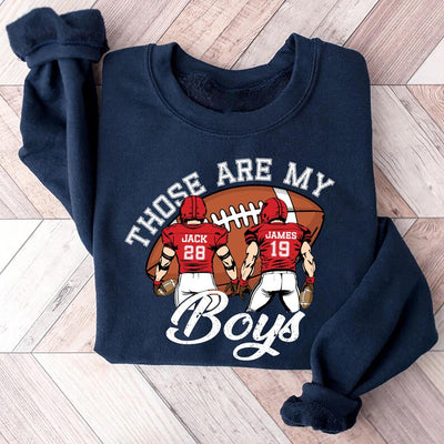 Custom Football Mom SweatShirt, Football Jersey Number SweatShirt, Football Game Day SweatShirt, Football Name SweatShirt