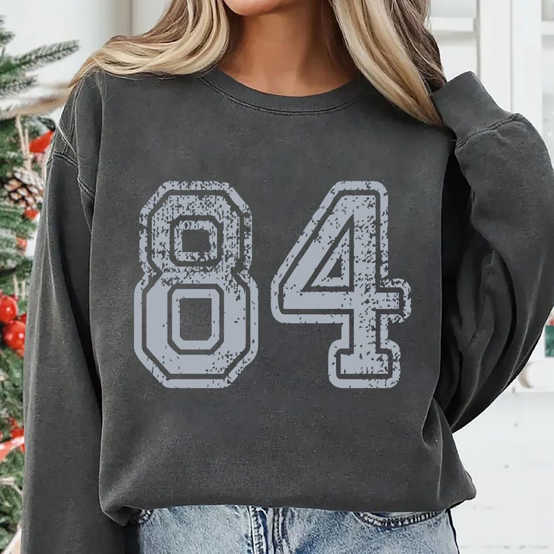 Custom Football Number Sweatshirt, Personalized College Football SweatShirt, Game Day Team Number SweatShirt