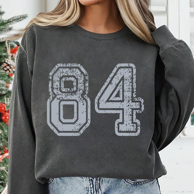 Custom Football Number Sweatshirt, Personalized College Football SweatShirt, Game Day Team Number SweatShirt