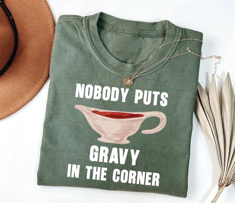 Custom Thanksgiving Family Dinner Short Sleeve Shirt, Thanksgiving Puns Short Sleeve Shirt, Thanksgiving Foods Group Tee