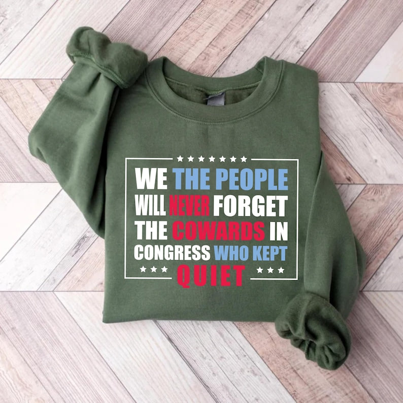 We The People Protest Sweatshirt, No King In America Anti-Trump SweatShirt, Liberal Feminist Activist SweatShirt,
