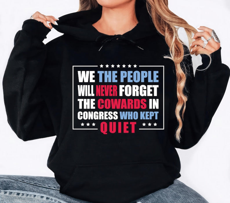 We The People Protest Hoodie, No King In America Anti-Trump Hoodie, Liberal Feminist Activist Hoodie