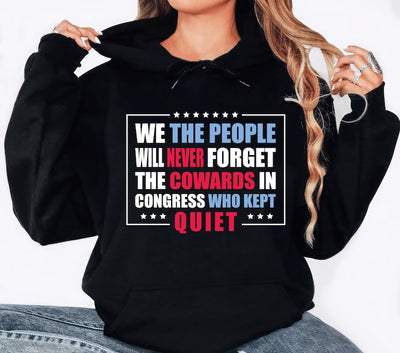 We The People Protest Hoodie, No King In America Anti-Trump Hoodie, Liberal Feminist Activist Hoodie