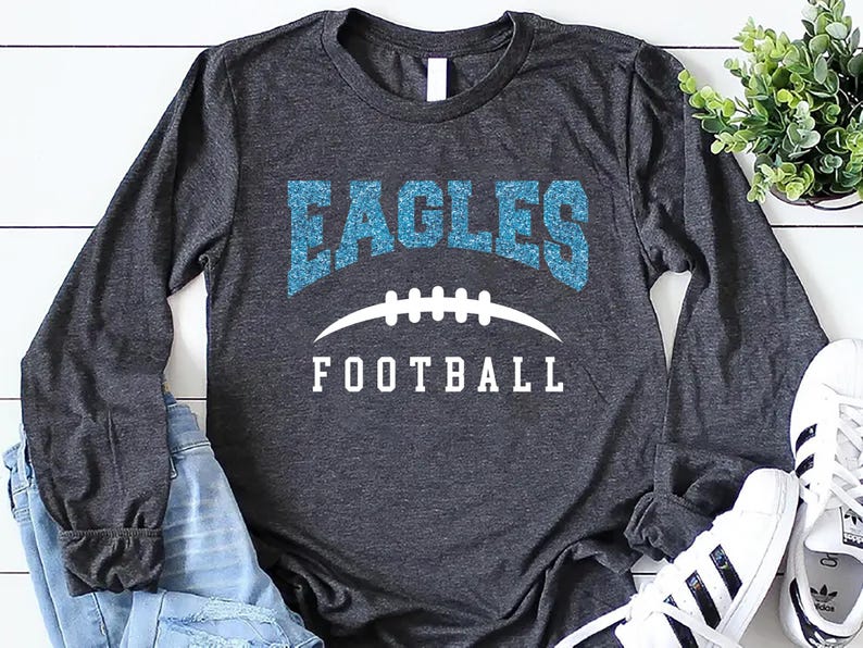 Custom Team Name Football with Laces Long Sleeve Shirt, Personalized Football Fan Long Sleeve Shirt