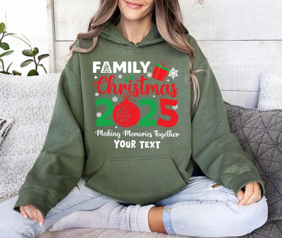 Family Christmas 2025 Making Memories Together Hoodie, Christmas Family Hoodie, Christmas Group Hoodie