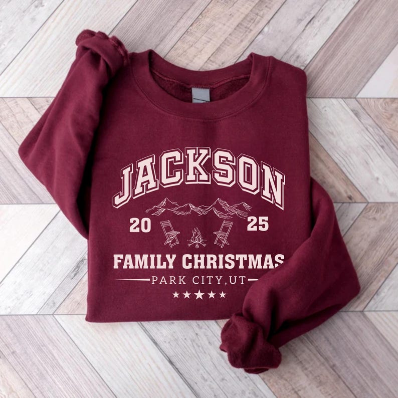 Custom Family Christmas Sweatshirt, Matching Family Christmas SweatShirt, Personalized Name Christmas SweatShirt