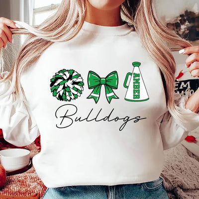 Custom Cheer Mom Sweatshirt, Personalized Cheer Mama Gift SweatShirt, Cheerleader SweatShirt, Cheerleading SweatShirt