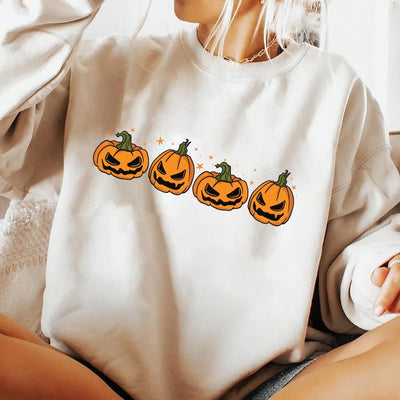 Pumpkin Halloween Sweatshirt, Jack-o-Lantern Fall SweatShirt, Spooky Season Graphic SweatShirt