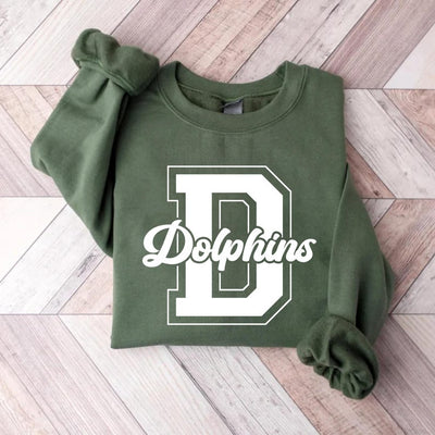 Custom School Mascot Sweatshirt, School Spirit SweatShirt, Personalized School SweatShirt, Personalized Mascot SweatShirt