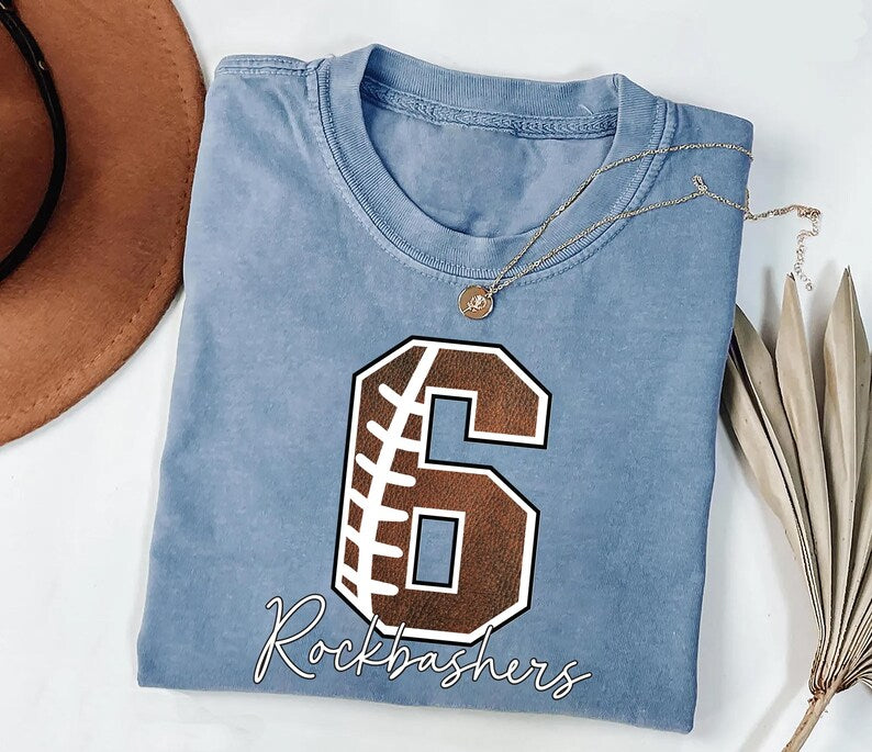 Custom Football Short Sleeve Shirt, Personalized Football Team Short Sleeve Shirt, Football Gift Tee, Football Fan Short Sleeve Shirt