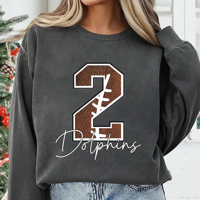 Custom Football Sweatshirt, Personalized Football Team SweatShirt, Football Gift SweatShirt, Football Fan SweatShirt