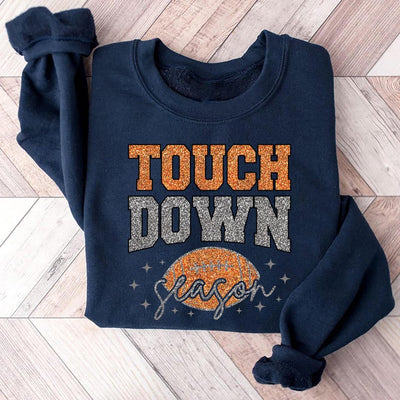 Touch Down Season Sweatshirt, Game Day Football Mom SweatShirt, Football Lover SweatShirt, American Football SweatShirt