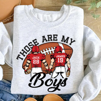 Custom Football Mom SweatShirt, Football Jersey Number SweatShirt, Football Game Day SweatShirt, Football Name SweatShirt