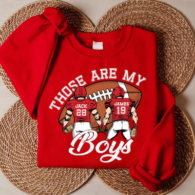 Custom Football Mom SweatShirt, Football Jersey Number SweatShirt, Football Game Day SweatShirt, Football Name SweatShirt