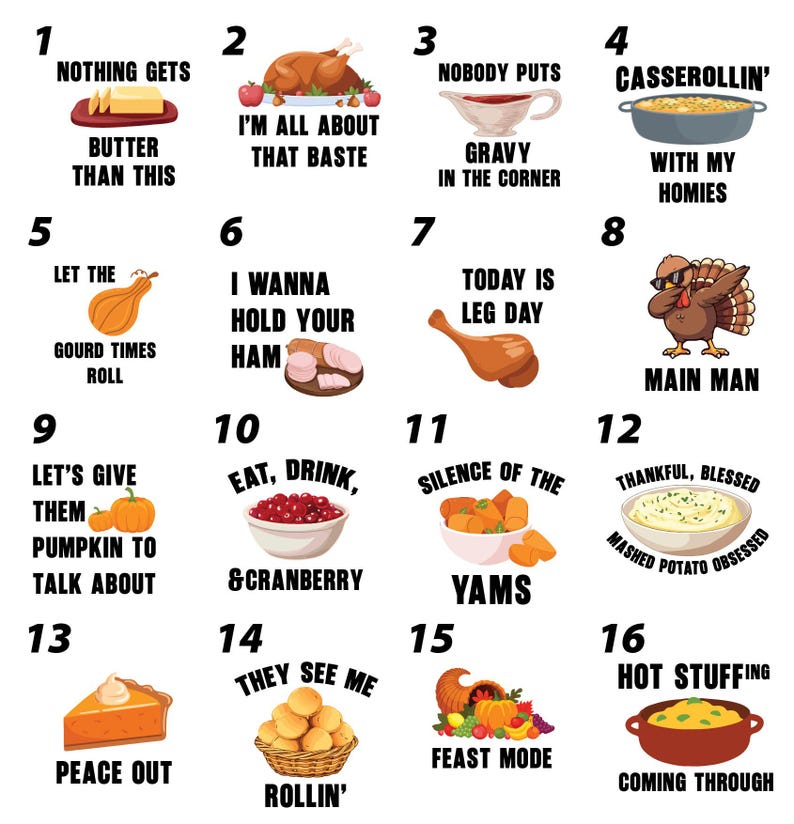 Custom Thanksgiving Family Dinner Short Sleeve Shirt, Thanksgiving Puns Short Sleeve Shirt, Thanksgiving Foods Group Tee