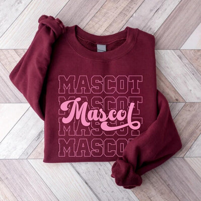 Custom Mascot Name Sweatshirt, School Mascot SweatShirt, Team Mascot SweatShirt, Personalized School Logo SweatShirt