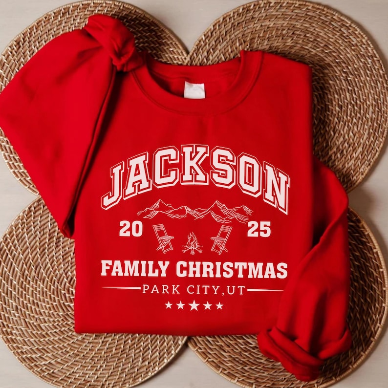 Custom Family Christmas Sweatshirt, Matching Family Christmas SweatShirt, Personalized Name Christmas SweatShirt