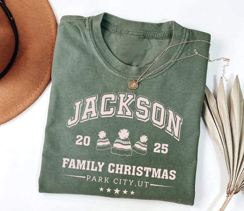 Custom Family Christmas Short Sleeve Shirt, Matching Family Christmas Short Sleeve Shirt, Personalized Name Christmas Tee