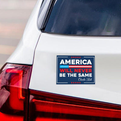 Justice for Charlie Political Protest Magnet, A True Patriot Charlie Kirk, Charlie Kirk Is My Hero, Charlie Kirk Freedom Magnet, 6" x 4.5"