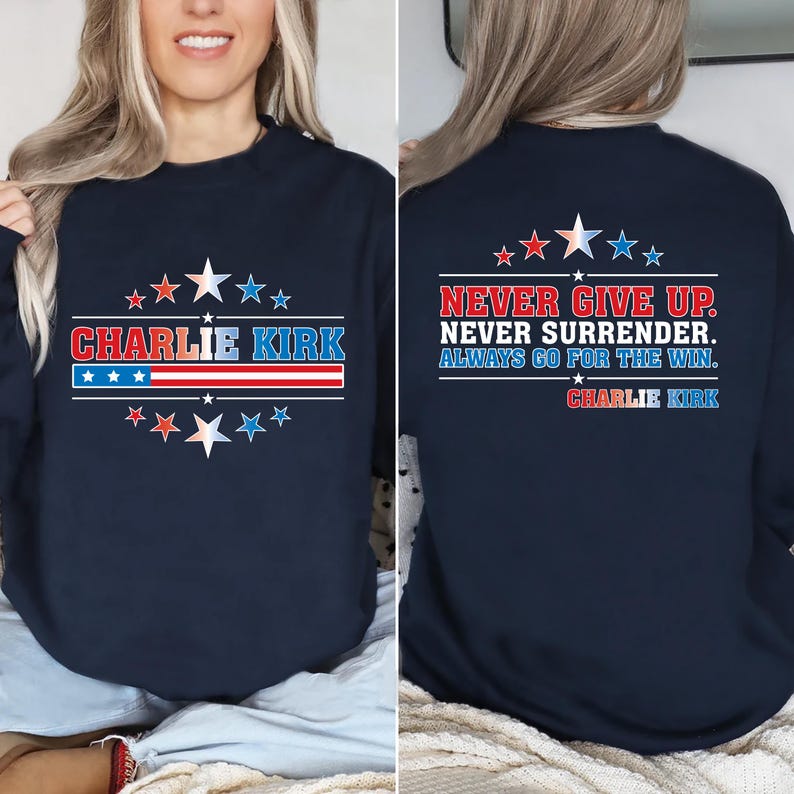 Justice for Charlie Sweatshirt, A True Patriot Charlie Kirk SweatShirt, Charlie Kirk Is My Hero SweatShirt