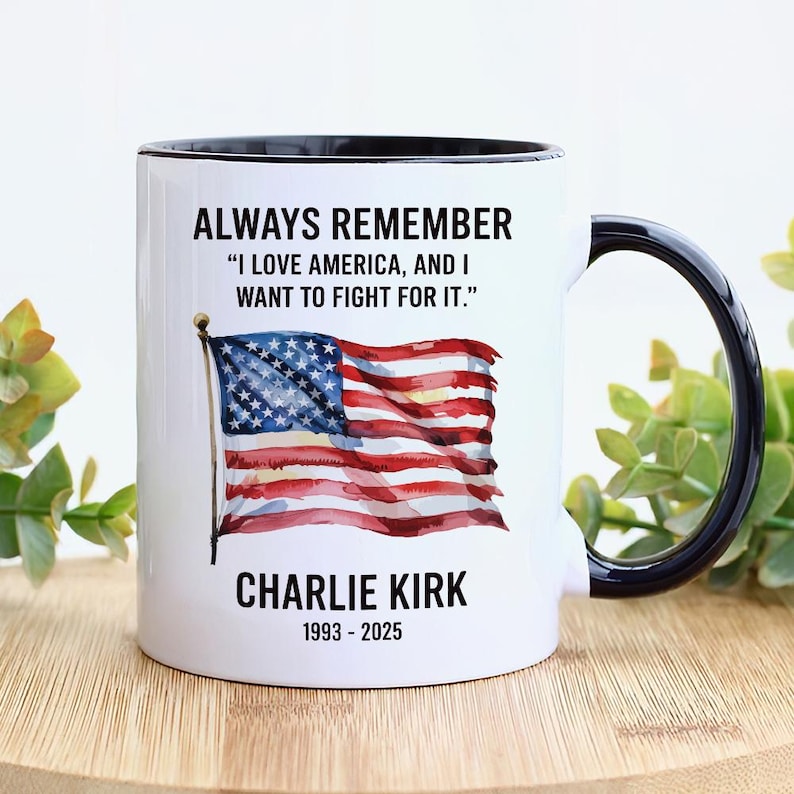 A True Patriot Charlie Kirk Ceramic Mug, Justice for Charlie Coffee Cup, Charlie Kirk Freedom Mug, Charlie Kirk Is My Hero Gift Idea
