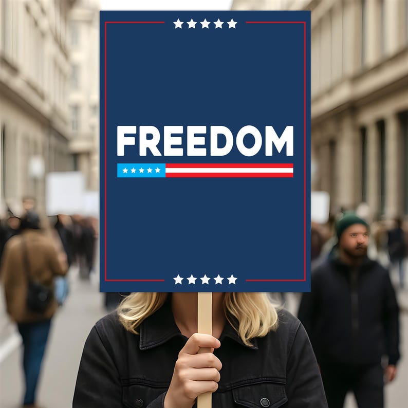 Justice for Charlie Protest Sign, A True Patriot Charlie Kirk Sign, Charlie Kirk Is My Hero, Charlie Kirk Freedom Political Poster Sign