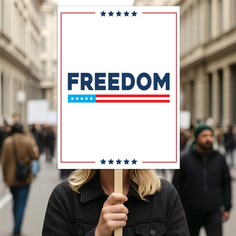 Justice for Charlie Protest Sign, A True Patriot Charlie Kirk Sign, Charlie Kirk Is My Hero, Charlie Kirk Freedom Political Poster Sign