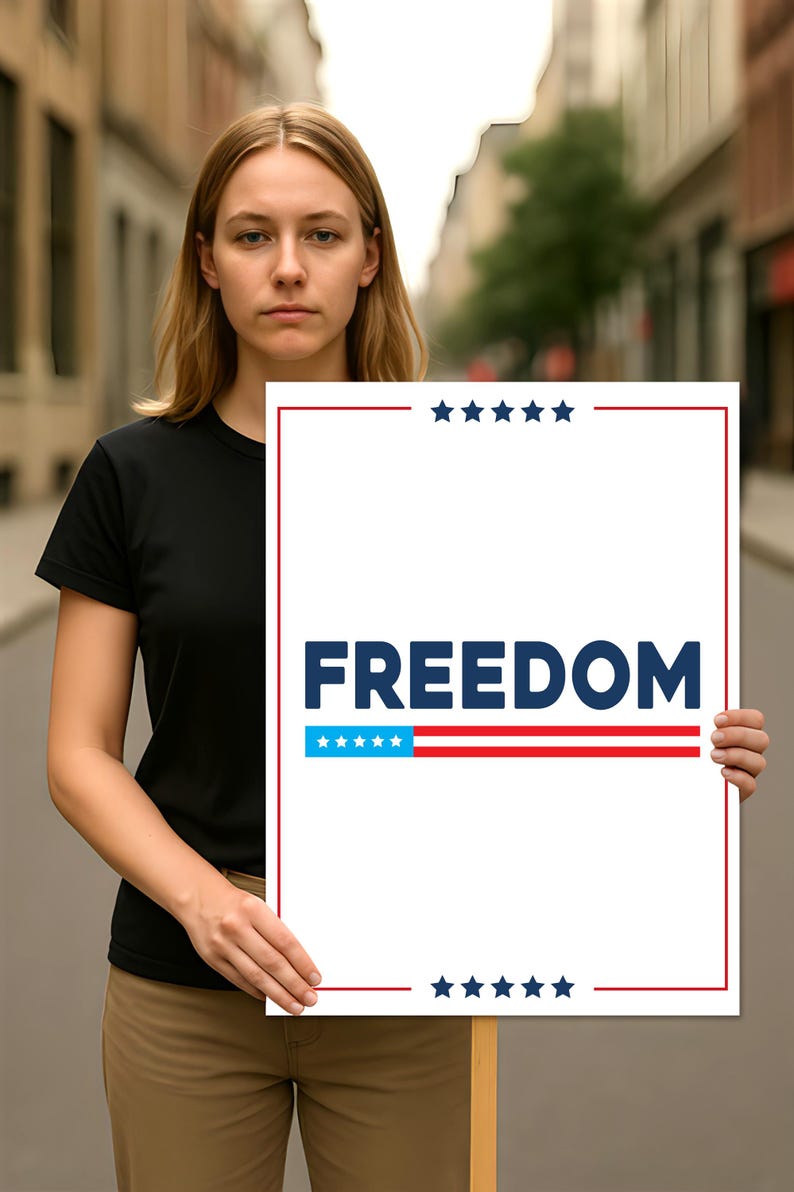 Justice for Charlie Protest Sign, A True Patriot Charlie Kirk Sign, Charlie Kirk Is My Hero, Charlie Kirk Freedom Political Poster Sign