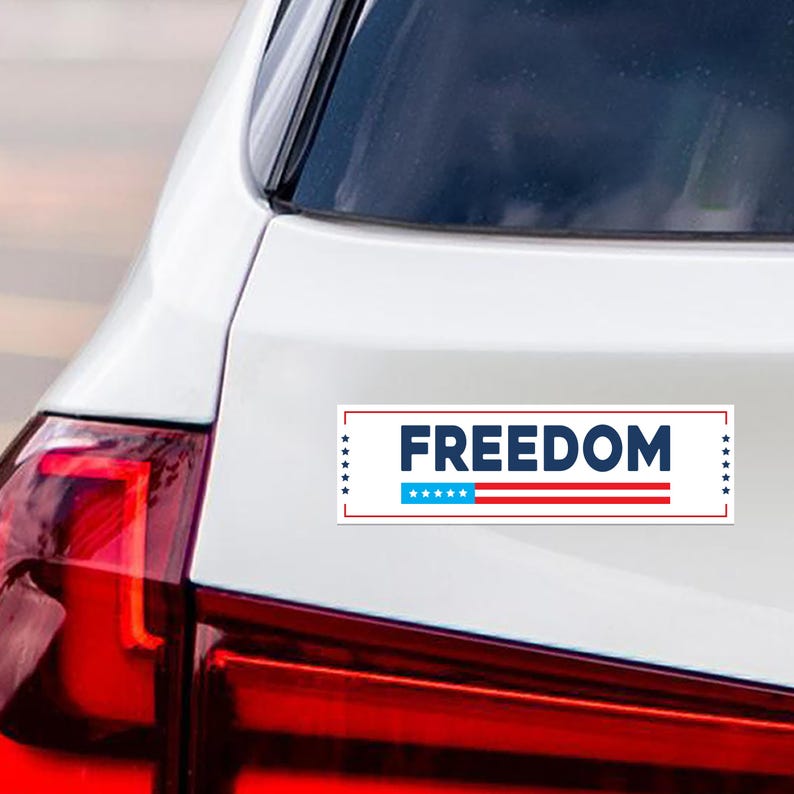 Justice for Charlie Political Protest Magnet, A True Patriot Charlie Kirk, Charlie Kirk Is My Hero, Charlie Kirk Freedom Magnet, 10" x 3"