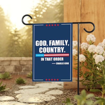 Justice for Charlie Garden Flag, A True Patriot Charlie Kirk Yard Flag, Charlie Kirk Is My Hero Outdoor Flag, Charlie Kirk Freedom Flag