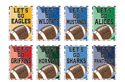 Custom Football Garden Flag - 12x18 Inch Double Sided, Personalized Team Yard Flag, Game Day Outdoor Yard Decor, Fall Sports Spirit Flag