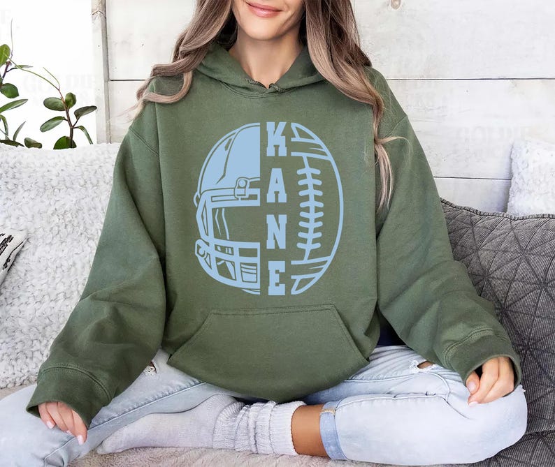 Personalized Football Mom Hoodie, Custom Football Gift Hoodie, Women's Football Hoodie