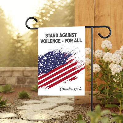 Justice for Charlie Garden Flag, A True Patriot Charlie Kirk Yard Flag, Charlie Kirk Is My Hero Outdoor Flag, Charlie Kirk Freedom Flag