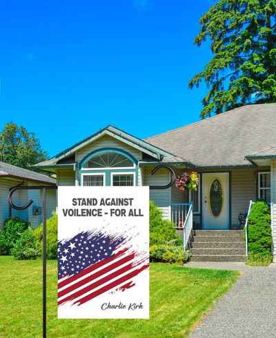 Justice for Charlie Garden Flag, A True Patriot Charlie Kirk Yard Flag, Charlie Kirk Is My Hero Outdoor Flag, Charlie Kirk Freedom Flag