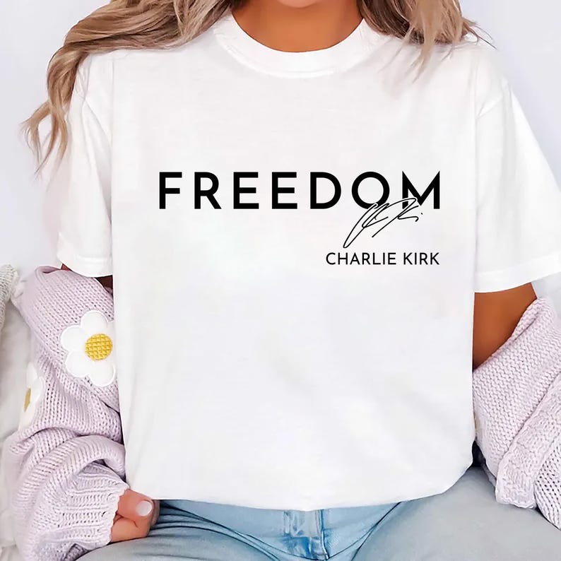 Charlie Kirk Freedom Short Sleeve Shirt, A True Patriot Charlie Kirk Short Sleeve Shirt, Charlie Kirk Is My Hero Tee