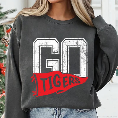 Team Name Custom Sports Sweatshirt, Baseball Mom SweatShirt, Football Season SweatShirt, Personalized Spirit Wear SweatShirt