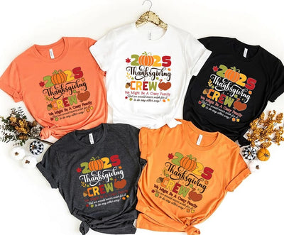 Thanksgiving Family Matching Short Sleeve Shirt 2025, Fall Holiday Short Sleeve Shirt, Family Outfit, Autumn Matching Tee, Unisex Turkey Day Short Sleeve Shirt