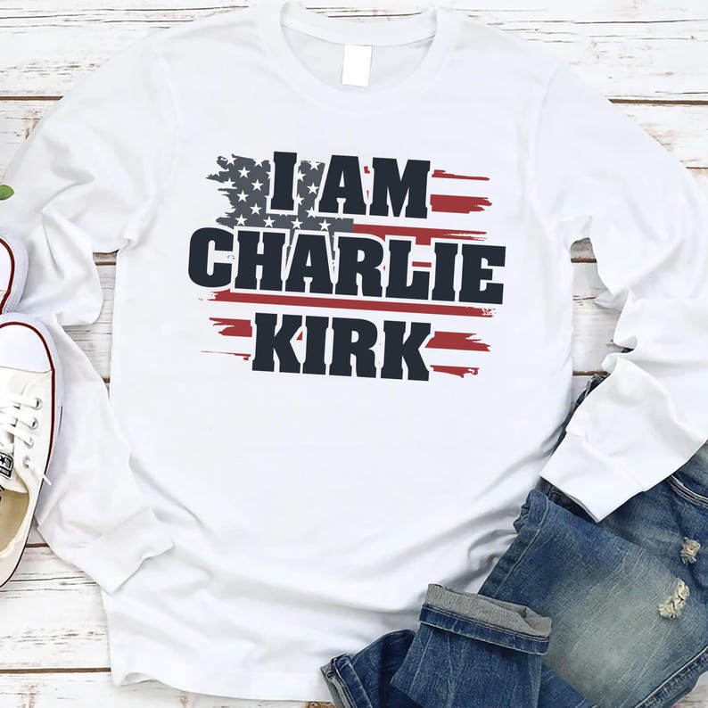 Justice for Charlie Long Sleeve Shirt, A True Patriot Charlie Kirk Long Sleeve Shirt, Charlie Kirk Is My Hero Long Sleeve Shirt
