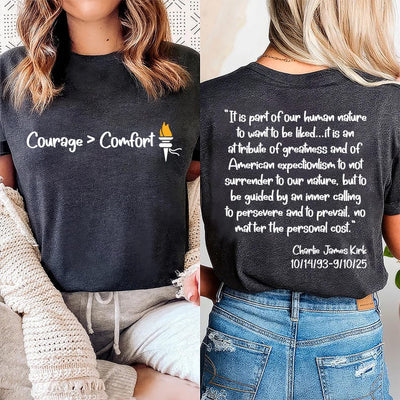 Charlie Kirk Freedom Short Sleeve Shirt, A True Patriot Charlie Kirk Short Sleeve Shirt, Charlie Kirk Is My Hero Tee