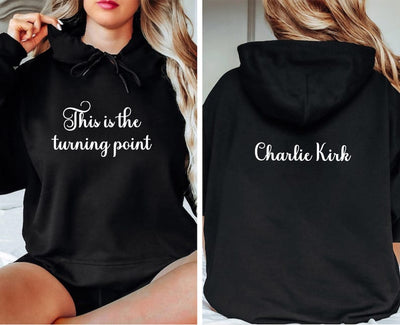 This Is The Turning Point Hoodie, A True Patriot Charlie Kirk Hoodie, Charlie Kirk Is My Hero Hoodie