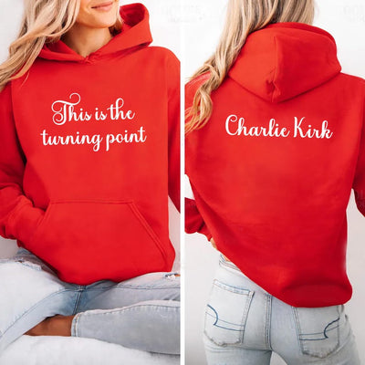 This Is The Turning Point Hoodie, A True Patriot Charlie Kirk Hoodie, Charlie Kirk Is My Hero Hoodie