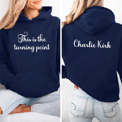 This Is The Turning Point Hoodie, A True Patriot Charlie Kirk Hoodie, Charlie Kirk Is My Hero Hoodie