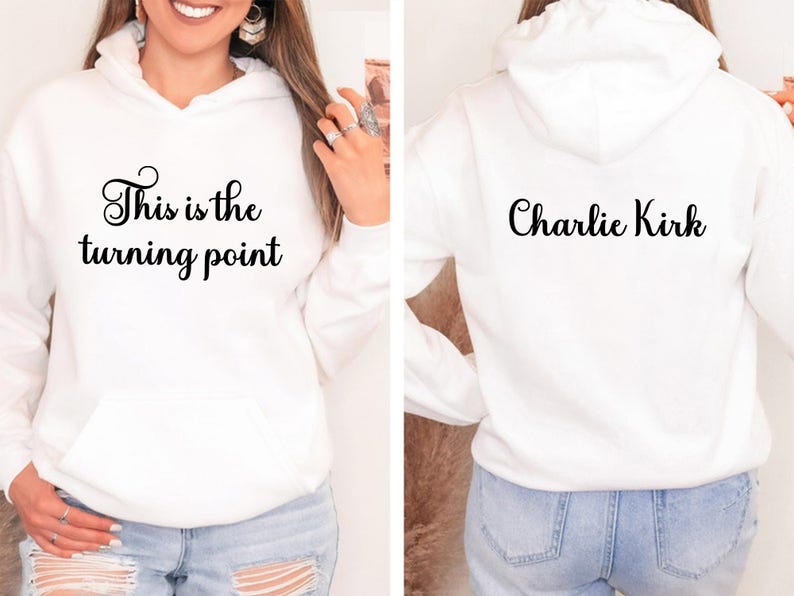 This Is The Turning Point Hoodie, A True Patriot Charlie Kirk Hoodie, Charlie Kirk Is My Hero Hoodie
