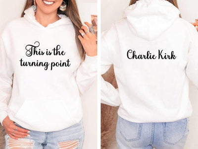 This Is The Turning Point Hoodie, A True Patriot Charlie Kirk Hoodie, Charlie Kirk Is My Hero Hoodie