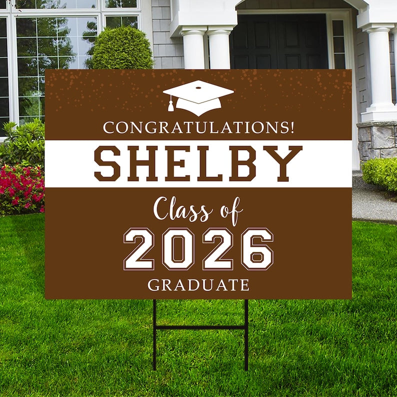 Personalized Graduation Senior Yard Sign 2026, Senior Grad Sign, Class ...