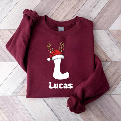 Custom Christmas Name Sweatshirt, Matching Family Christmas SweatShirt, Personalized Christmas SweatShirt