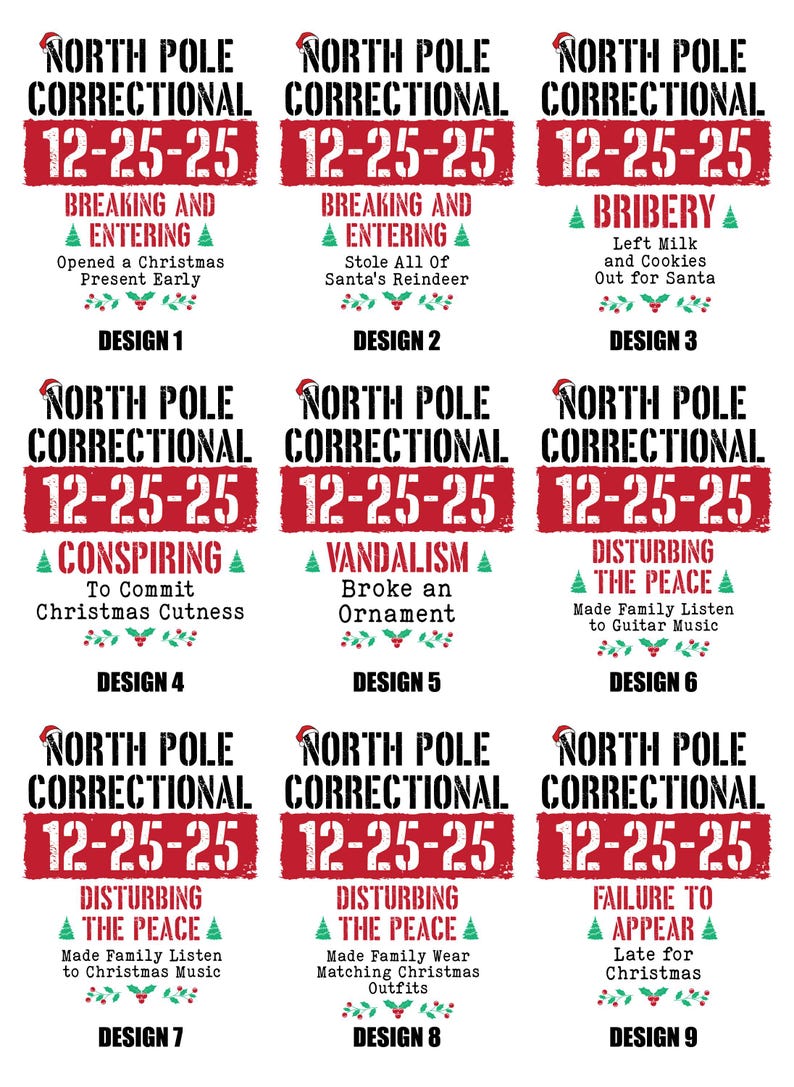 Custom North Pole Correctional Quotes Hoodie, Funny Family Matching Christmas Hoodie, North Pole Correctional Hoodie