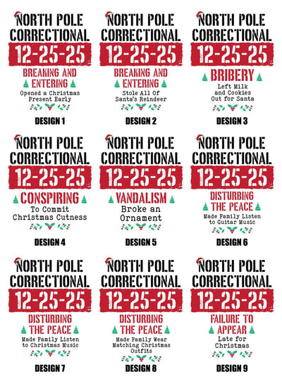Custom North Pole Correctional Quotes Hoodie, Funny Family Matching Christmas Hoodie, North Pole Correctional Hoodie