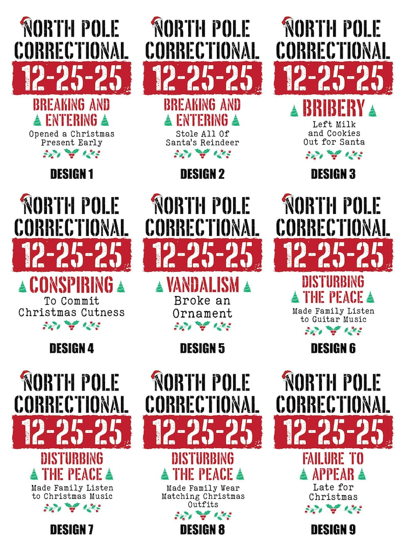 Custom North Pole Correctional Quotes Hoodie, Funny Family Matching Christmas Hoodie, North Pole Correctional Hoodie